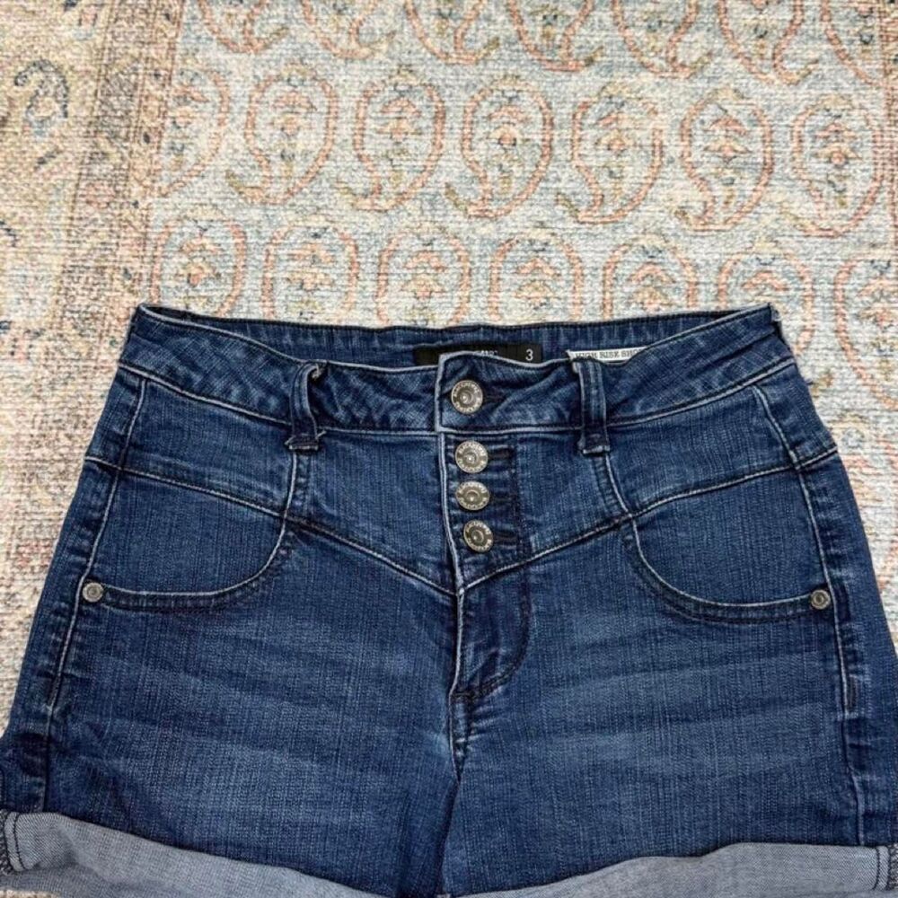 Blackheart Women's Navy and Blue Shorts